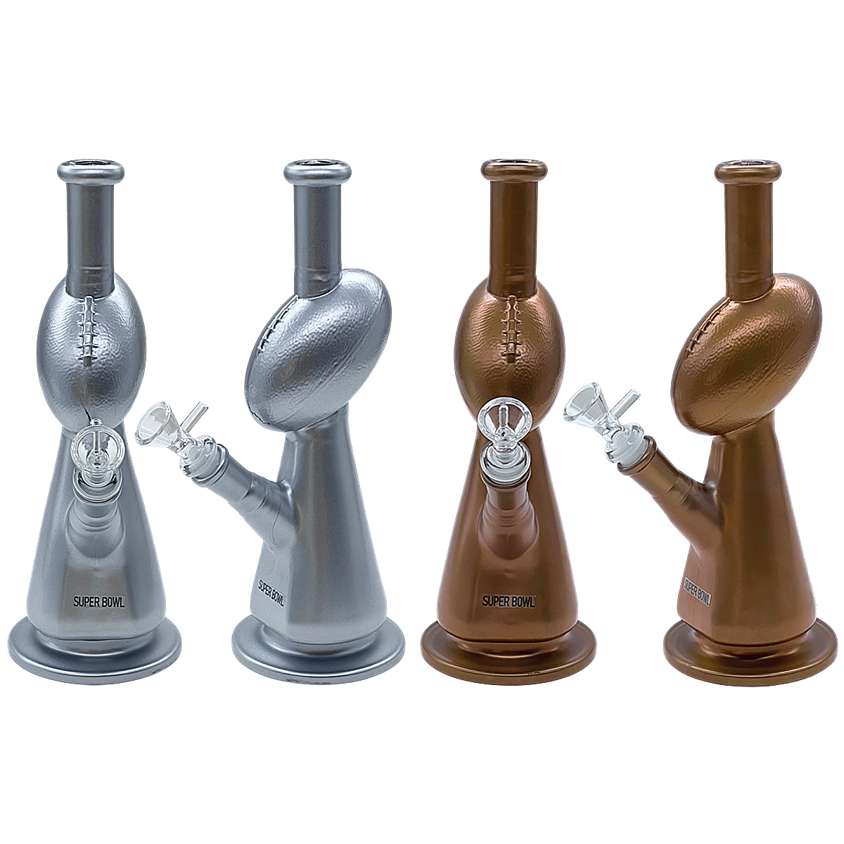 Super Bowl Trophy Silicone Waterpipe (H491) | 10 inches | Assorted Colors product image